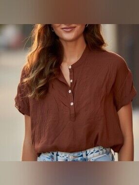 Frank & Oak, Short-Sleeve Henley Top